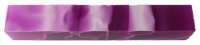 Acrylic Pen Blank 20 Purple/White