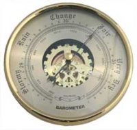 90mm Barometer Gold