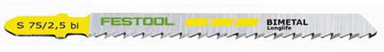 Jigsaw Blade HS75/2.5 BI 5 Pack - Click Image to Close