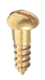 Brass R/head Screws 13mm x 6g x 20