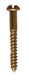Brass R/head Screws 45mm x 10g x 20