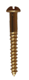 Brass R/head Screws 45mm x 12g x 20