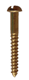 Brass R/head Screws 50mm x 14g x 20