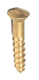 Brass Rsd/head Screws 16mm x 6g x 20