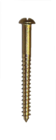 Brass R/head Screws 45mm x 8g x 20 - Click Image to Close