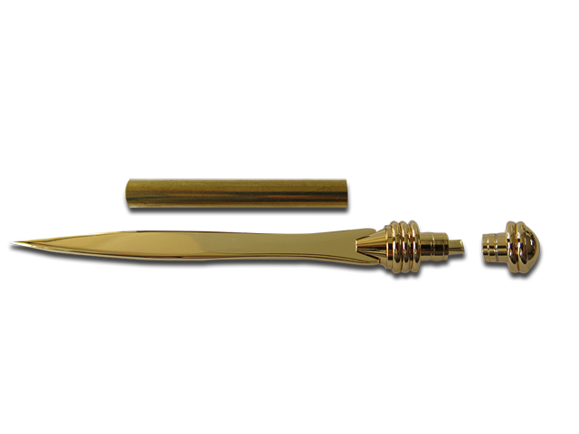 Dagger Letter Opener Kits x 5 Gold - Click Image to Close