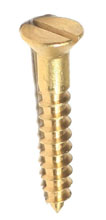 Brass C/sunk Screws 25mm x 10g x 200