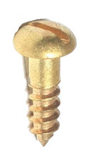 Brass R/head Screws 13mm x 6g x 200
